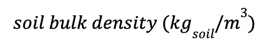 Soil Bulk Density Equation